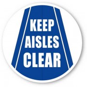 DuraStripe rond veiligheidsteken / KEEP AISLES CLEAR
